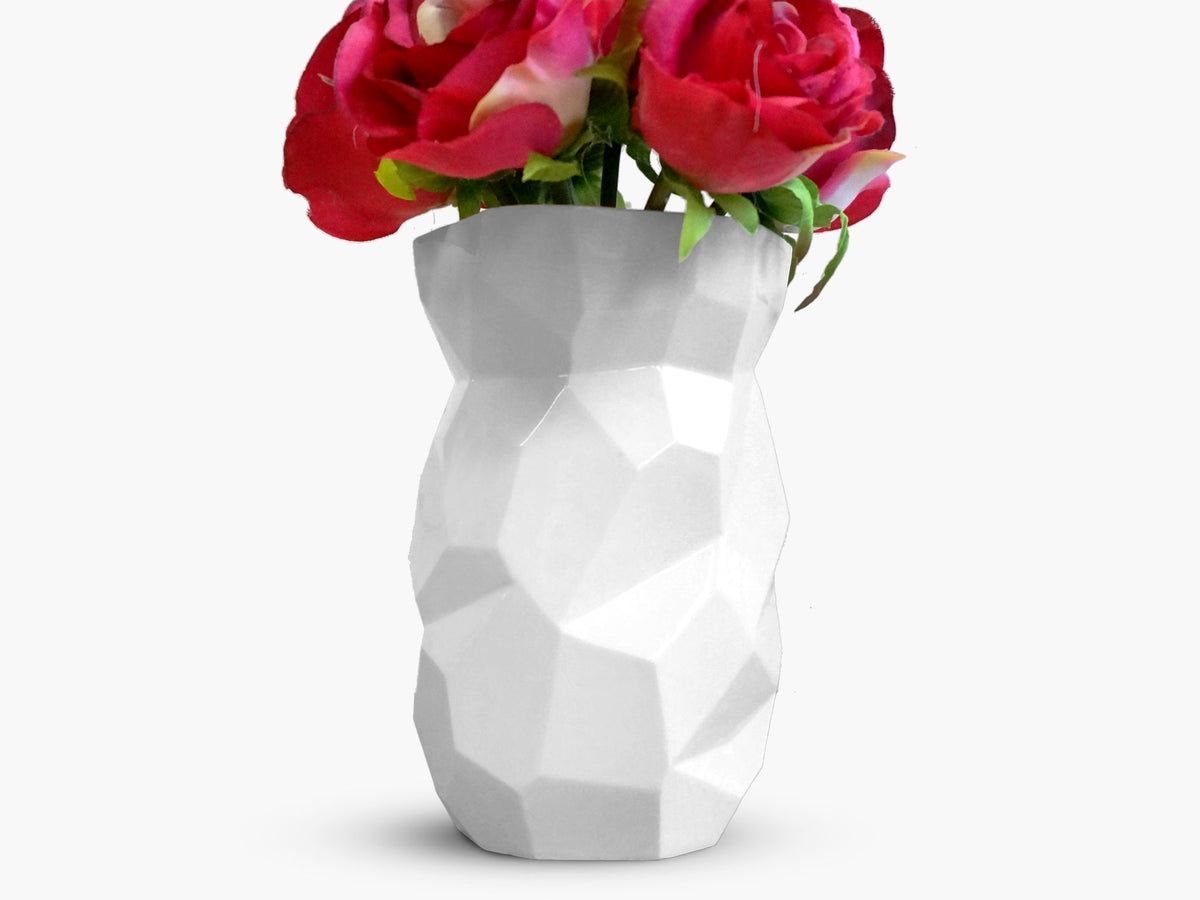 Poligon Porcelain Vase