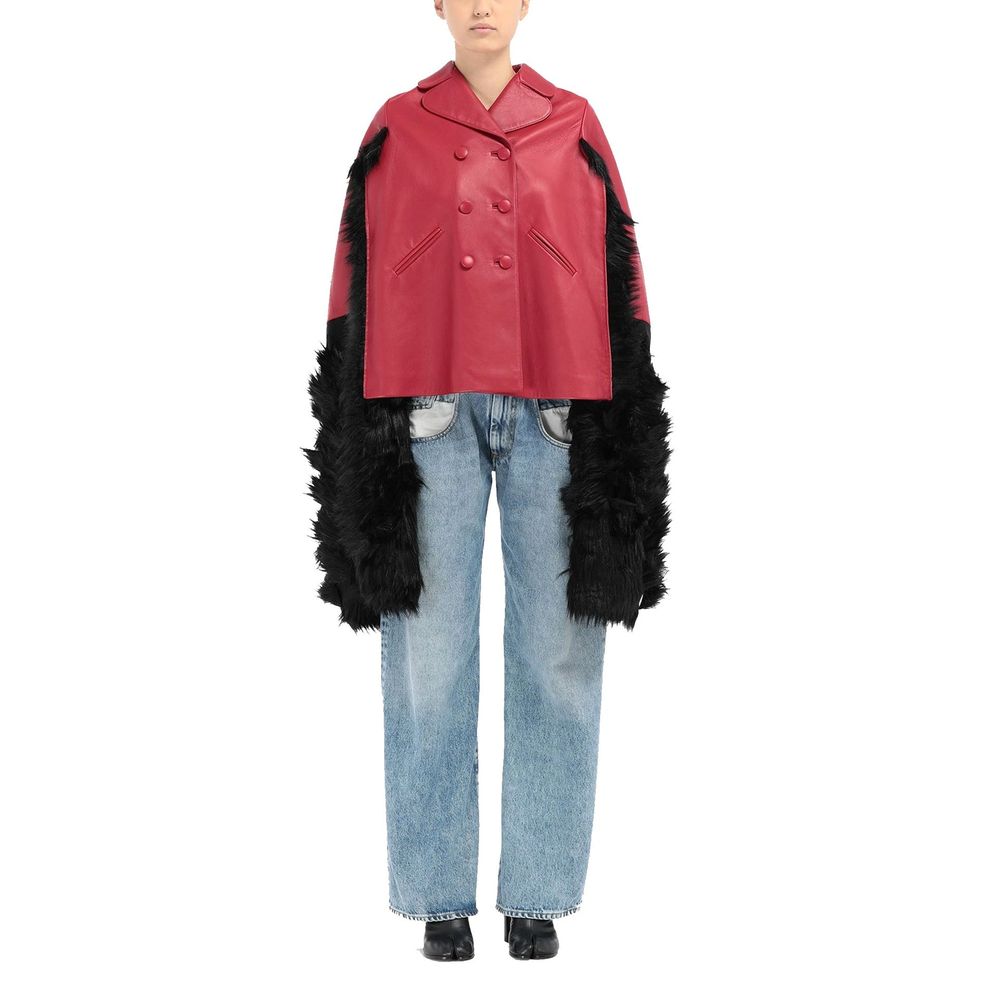 Red Leather Coat