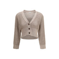 Beige Cotton Cardigan