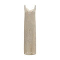Beige Linen Casual Dress