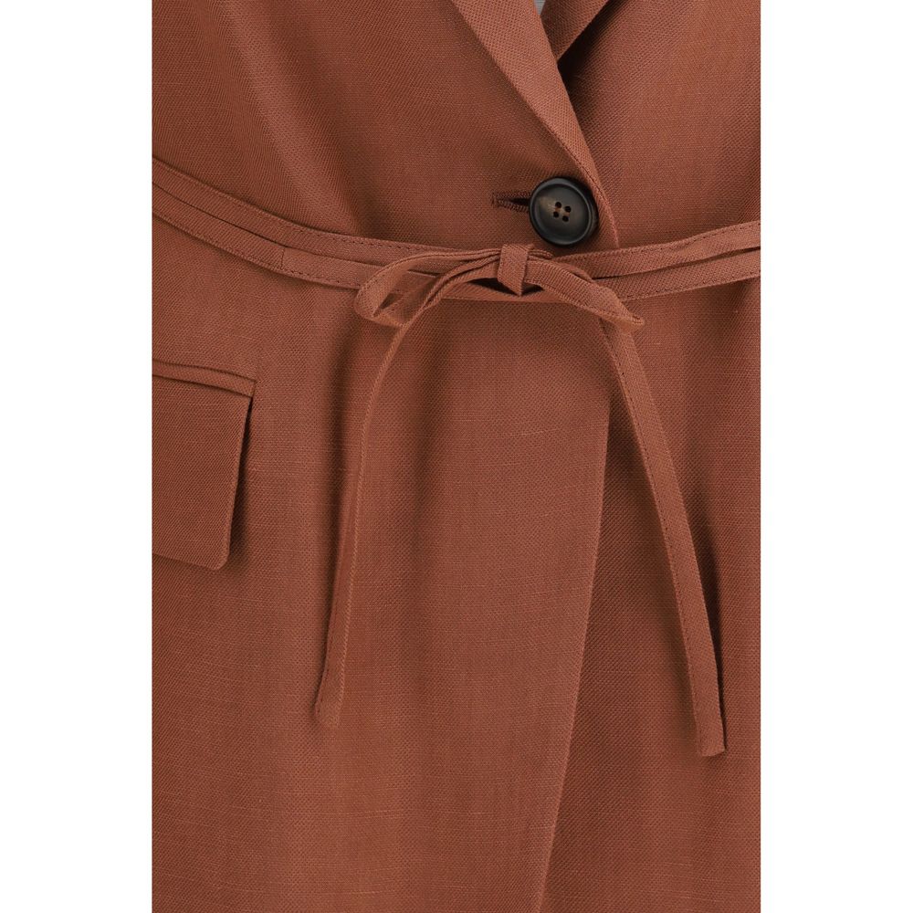 Red Viscose Blazer