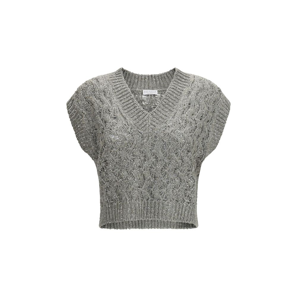 Bicolor Silk Sweatshirt