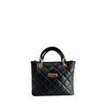 Black Leather Women Handbag