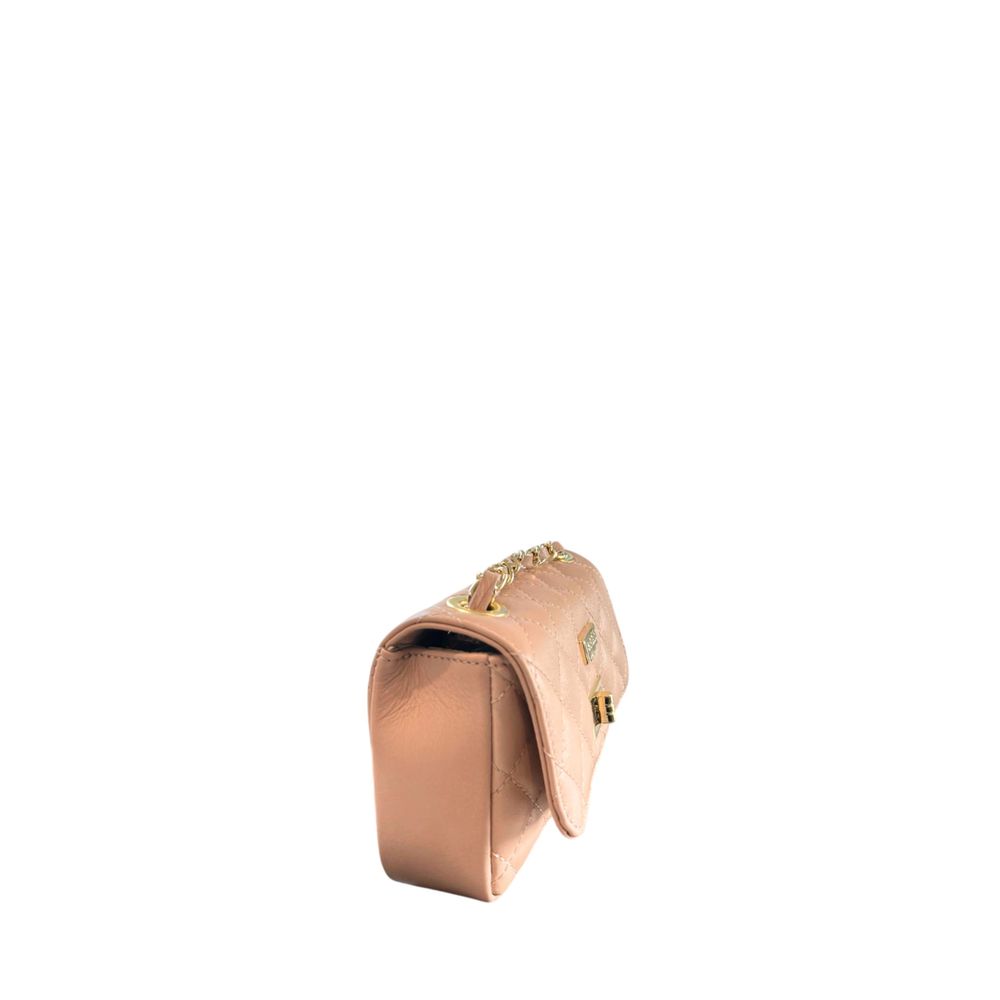 Pink Leather Women Crossbody Bag