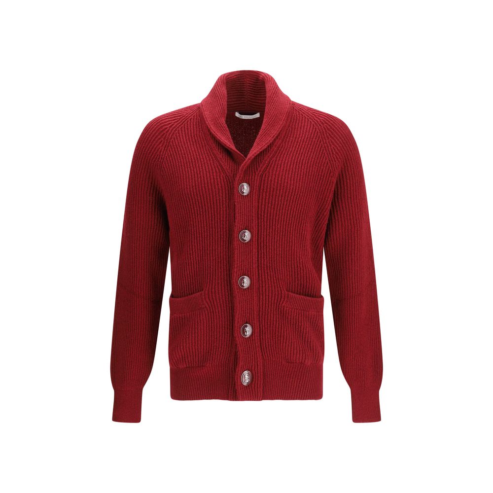 Red Cotton Cardigan