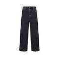 Black Cotton High-Waisted Jean
