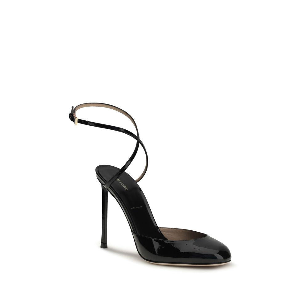 Black Calf Leather Bos Taurus High Heel Pumps