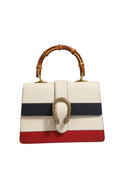 Dionysus Bamboo Top Handle Bag Colorblock Leather