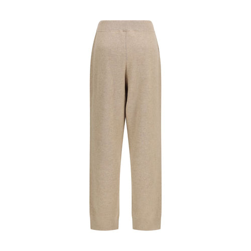 Beige Cashmere Casual Pants