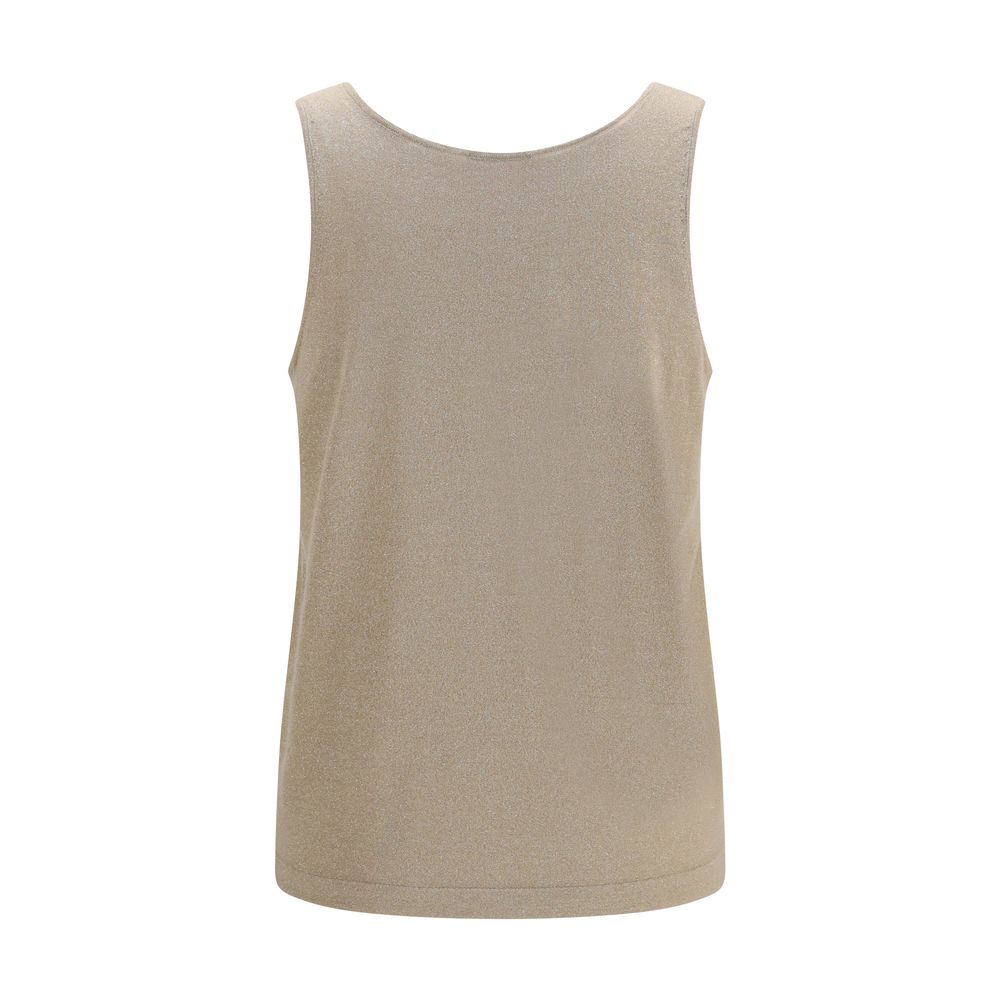 Beige Cashmere Tank Tops