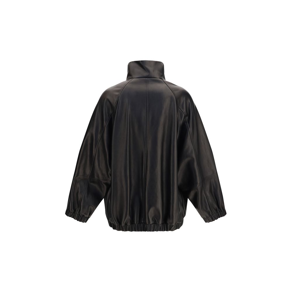 Black Lamb Ovis Aries Leather Jacket