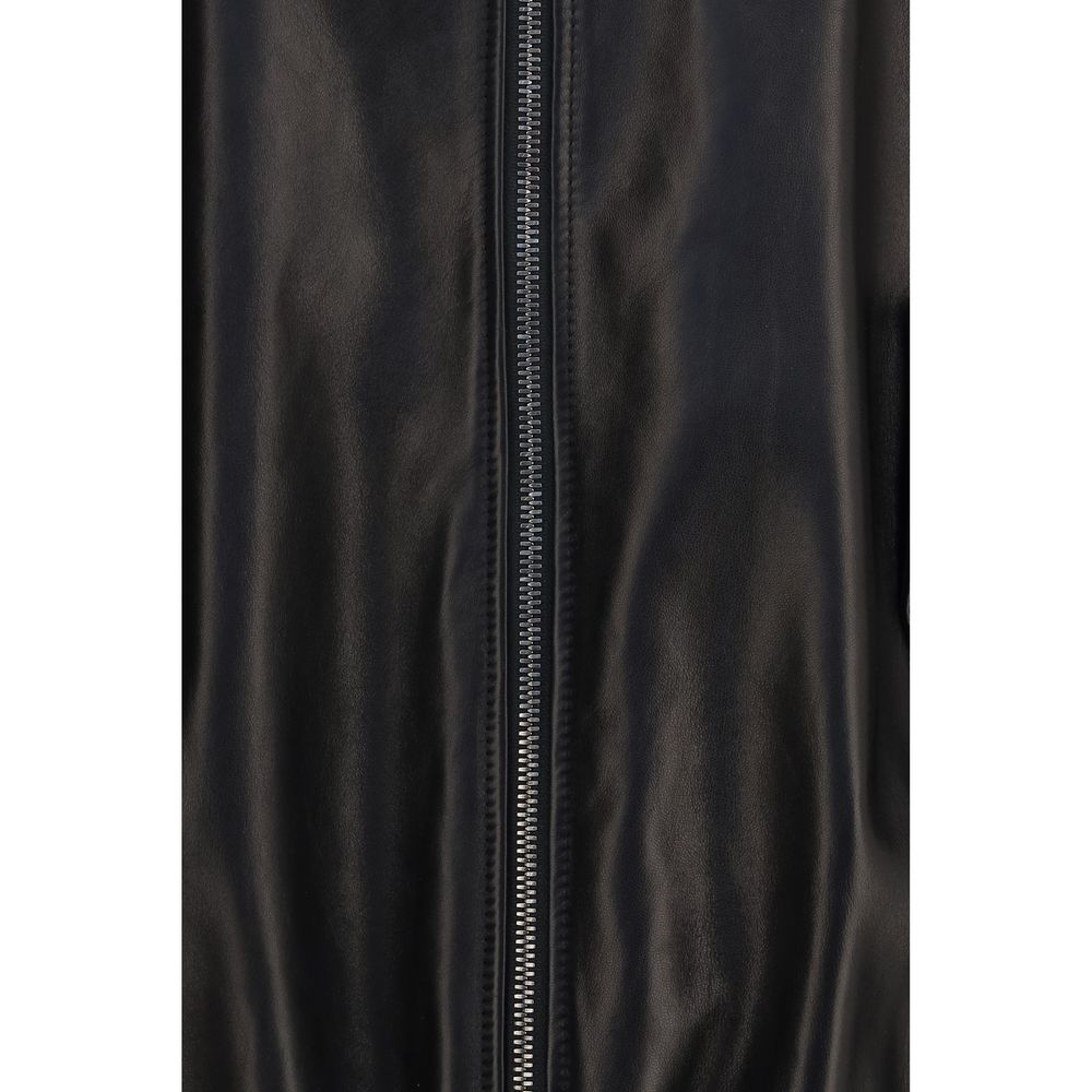 Black Lamb Ovis Aries Leather Jacket