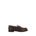Brown Calf Leather Bos Taurus Slip-On Loafers