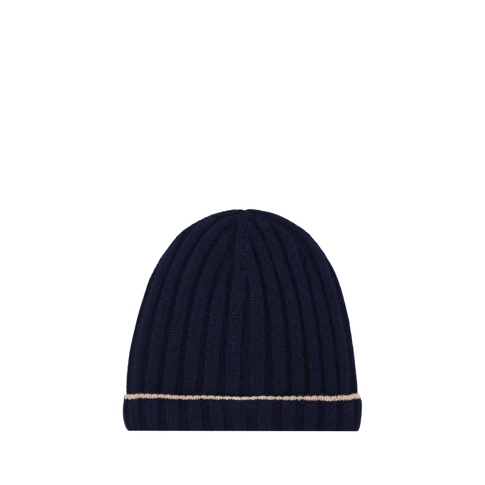 Blue Cashmere Beanie
