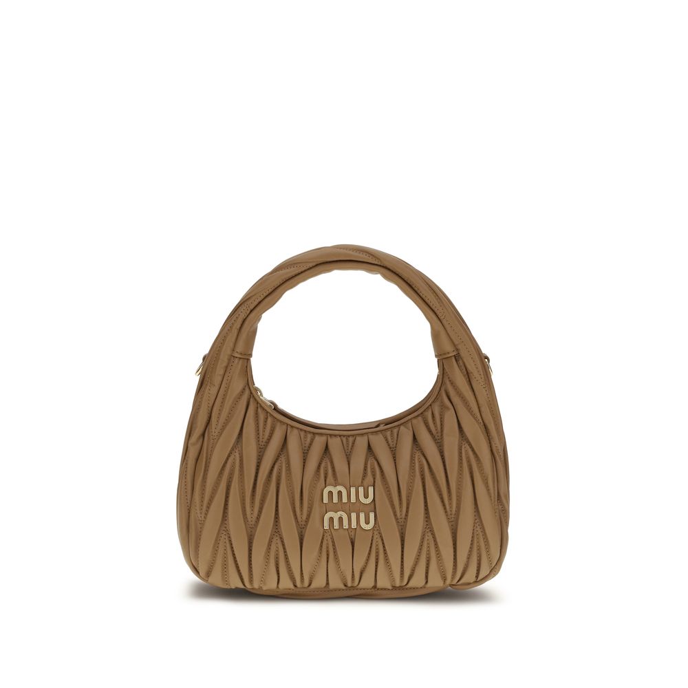 Beige Calf Leather Bos Taurus Shoulder Bag
