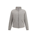 Gray Polyester Shell Jacket