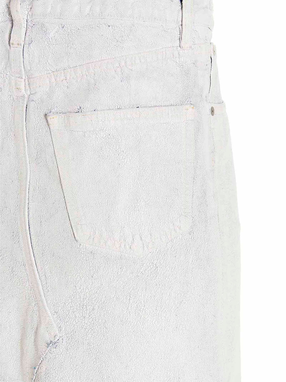 White Cotton Mini Skirt