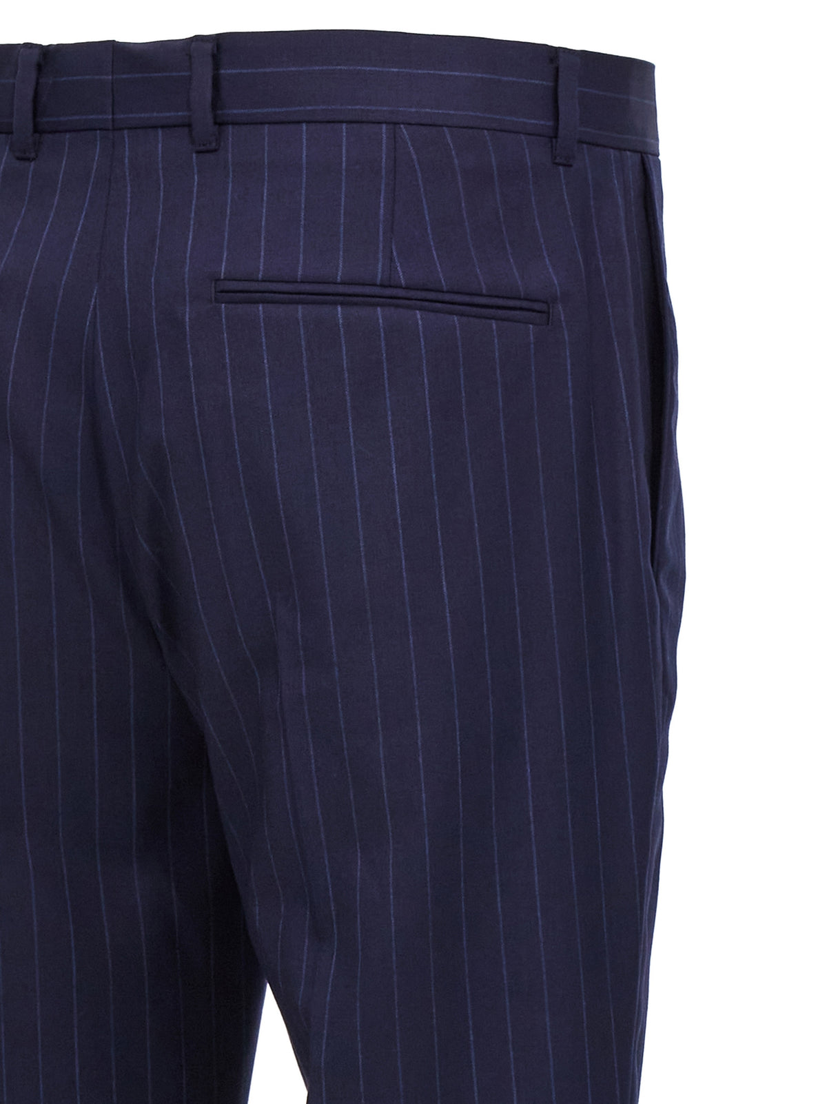 Blue Wool Dress Pants