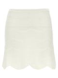 White Cotton Long Skirt