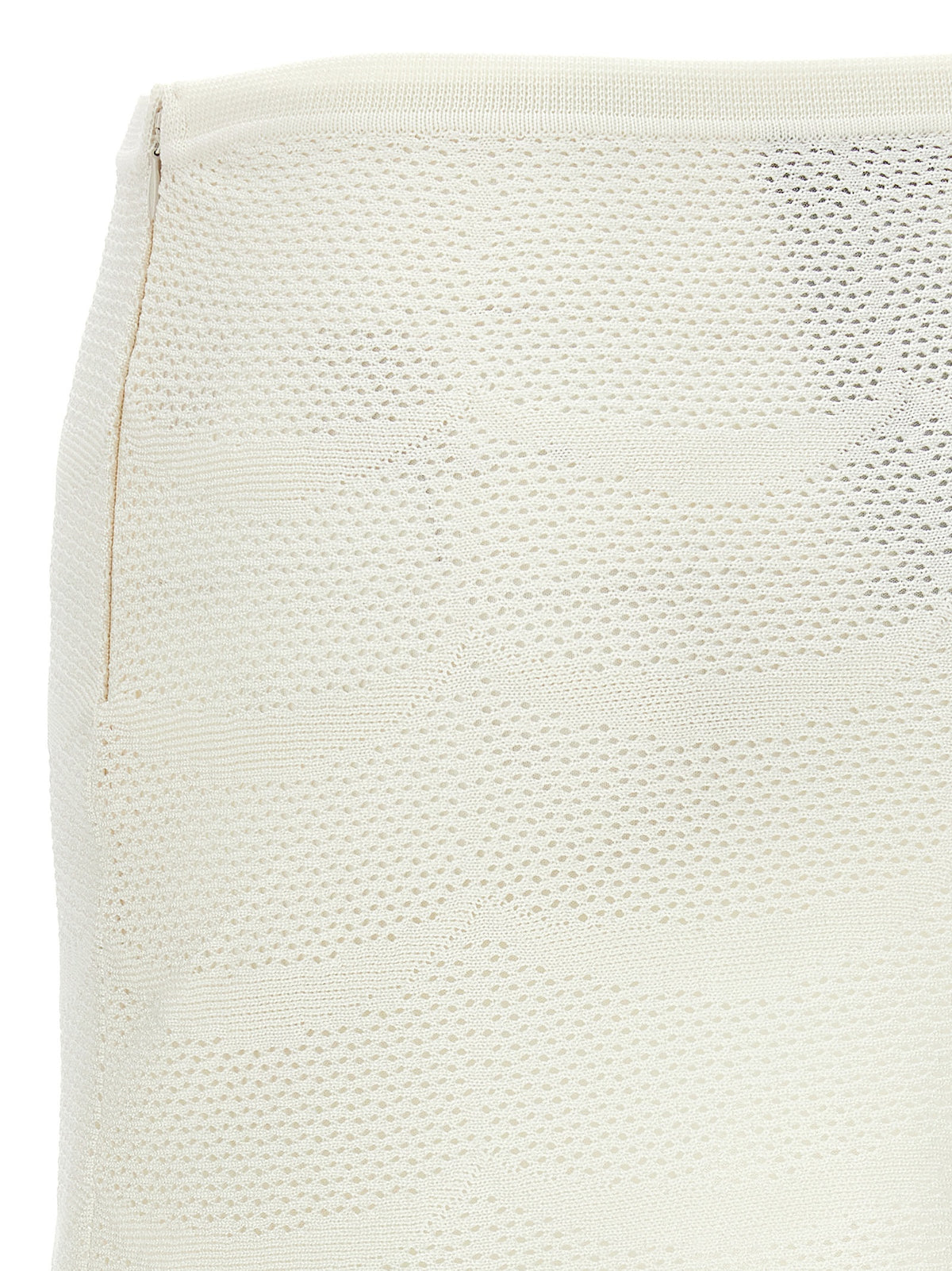 White Cotton Long Skirt