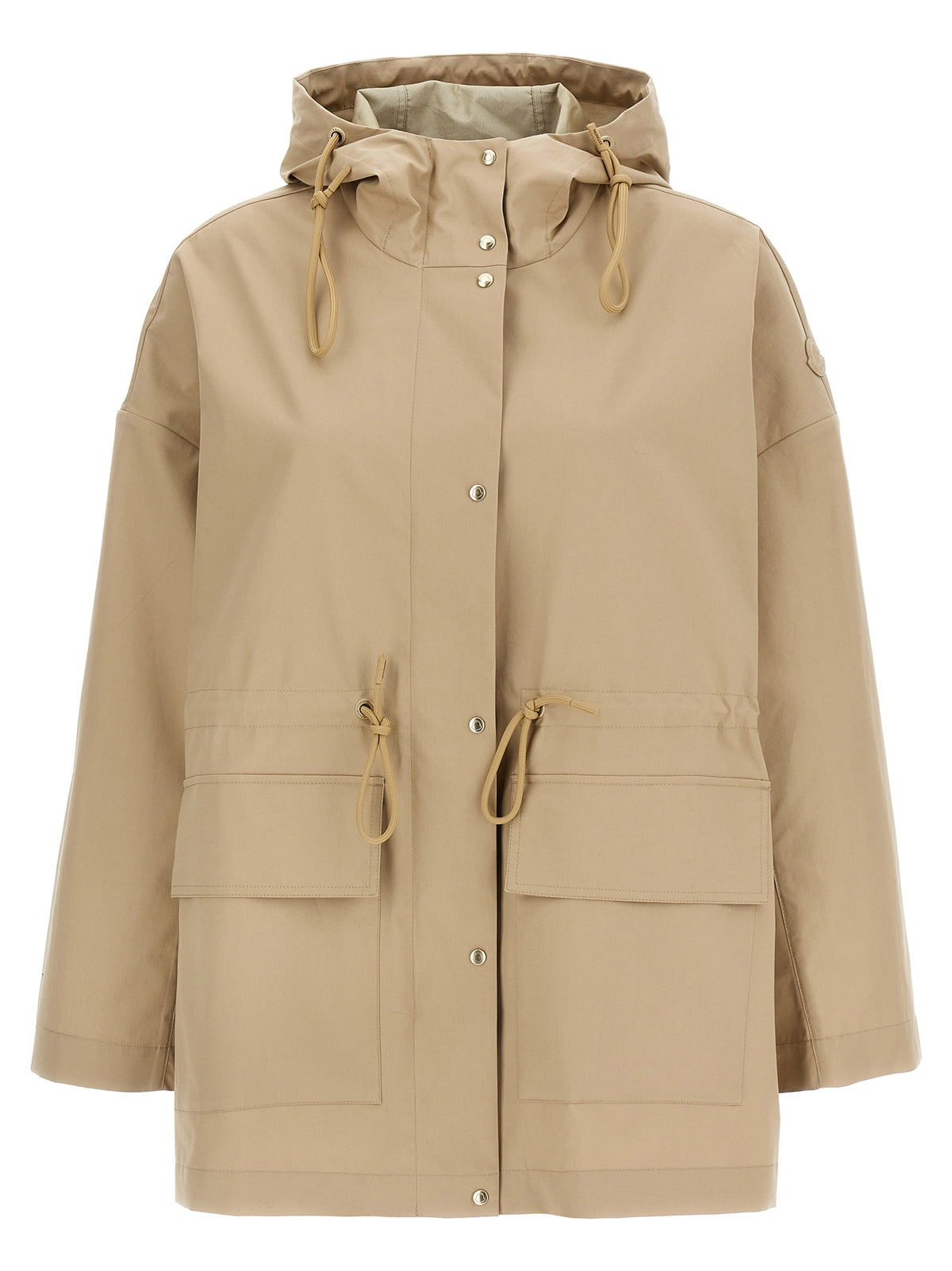 Beige Cotton Parka