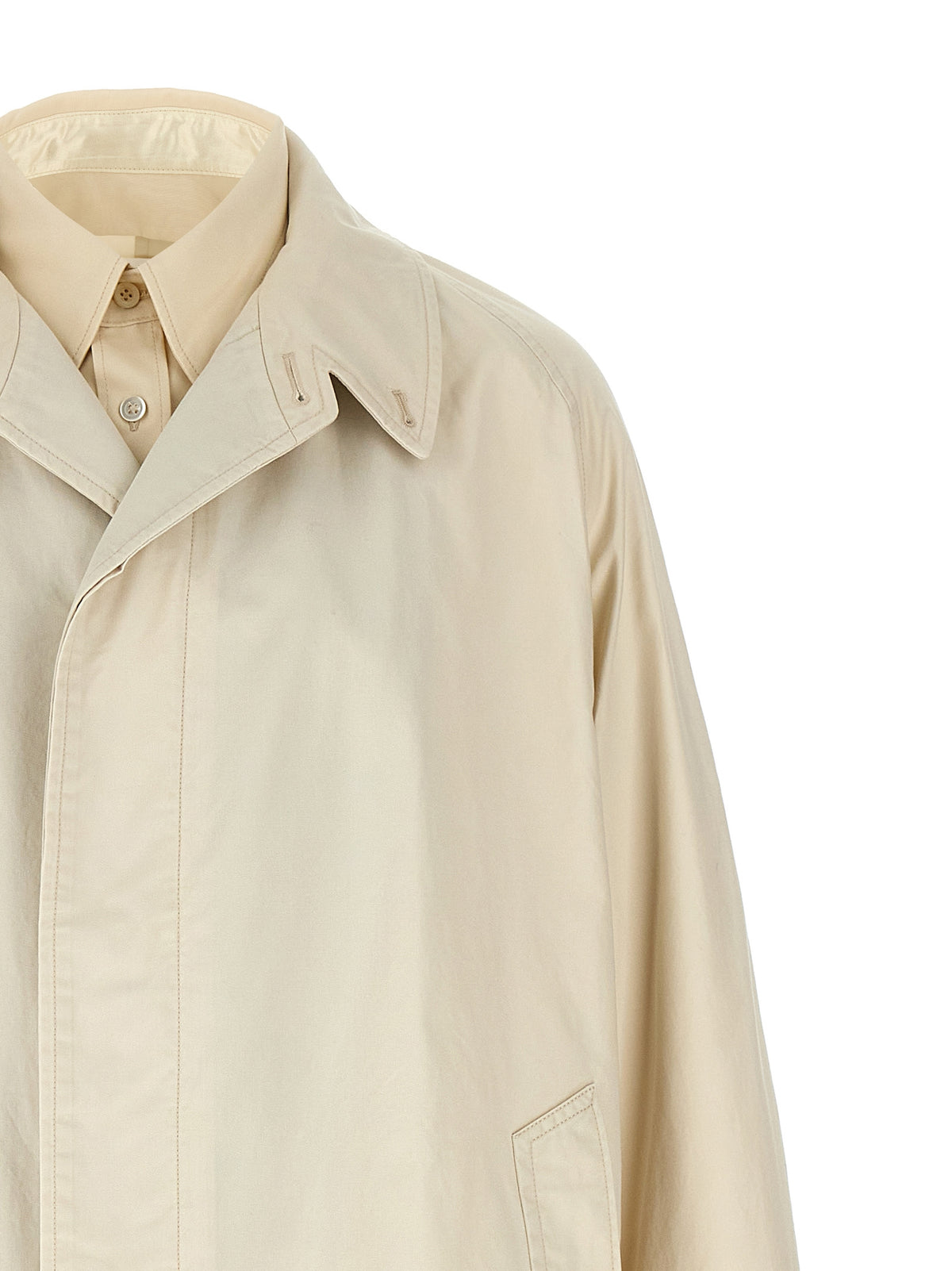 Beige Cotton Coat