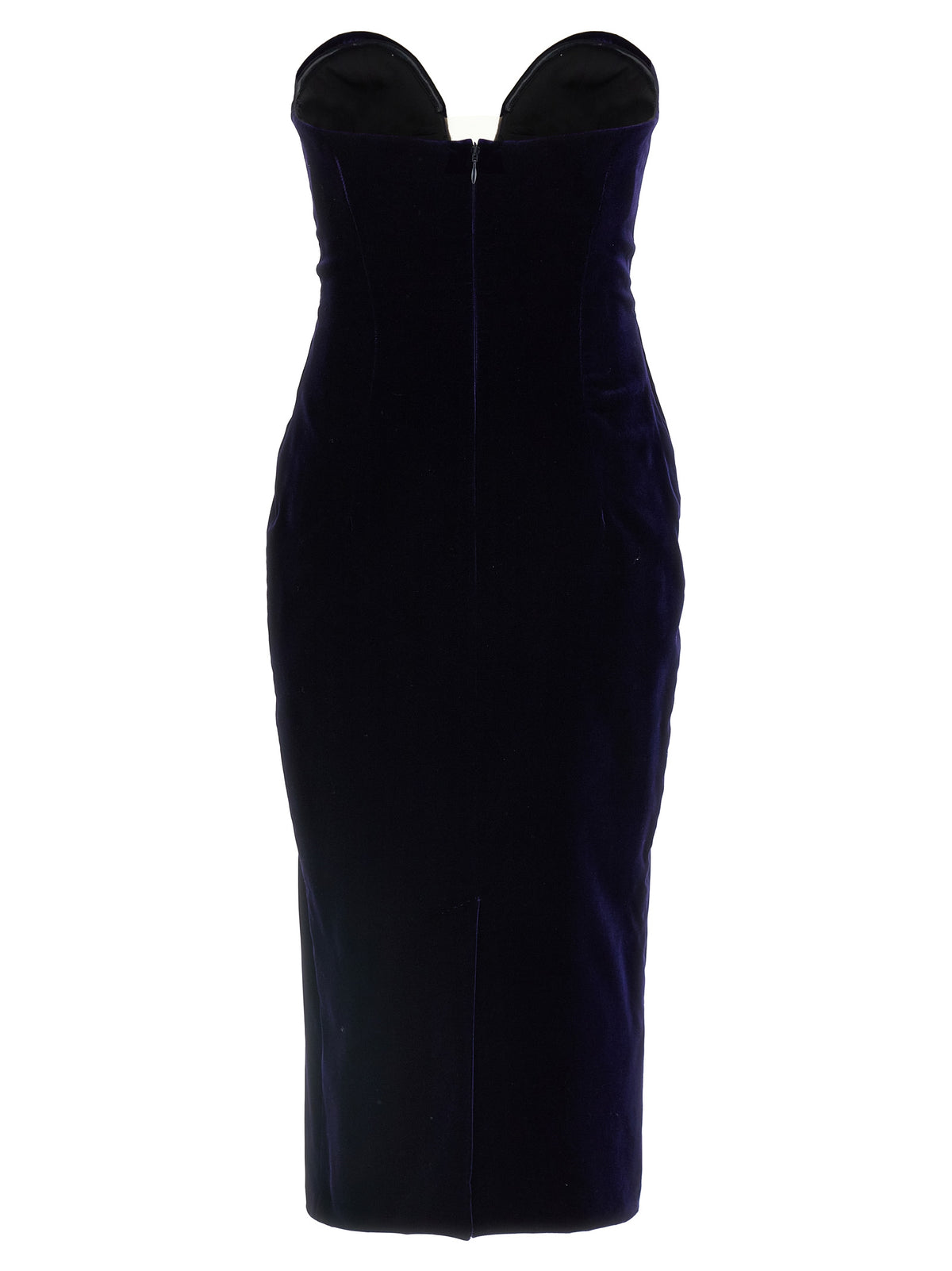 Blue Viscose Midi Dress