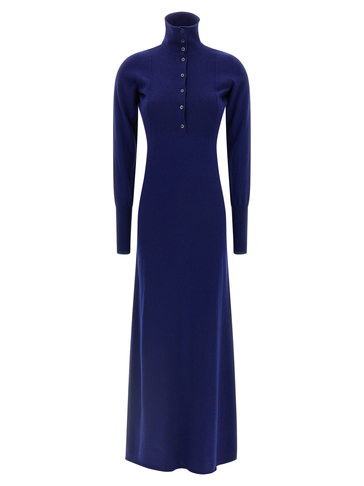 Blue Cashmere Long Dress