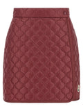 Bordeaux Polyamide Long Skirt