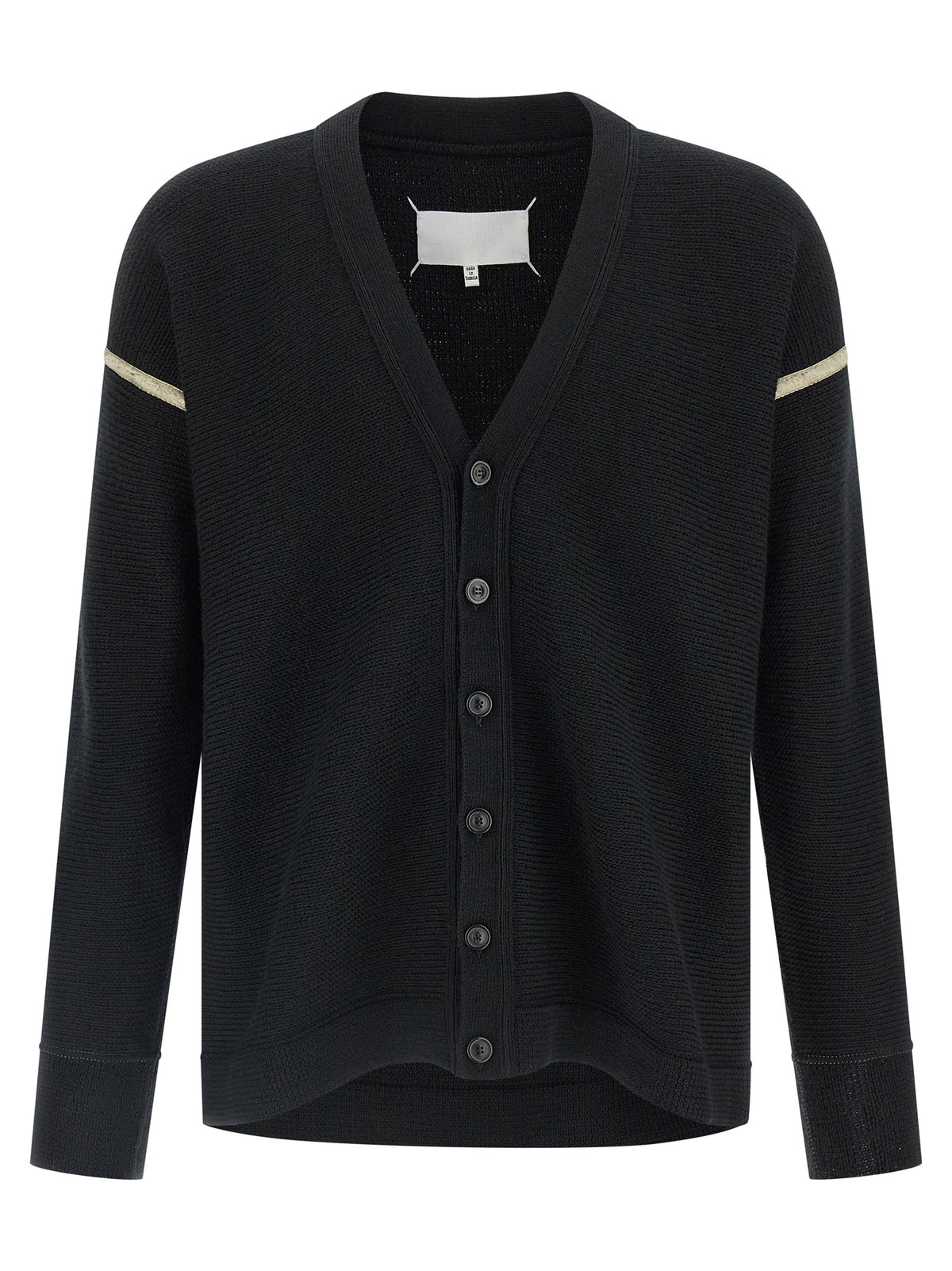 Black Virgin Wool Cardigan