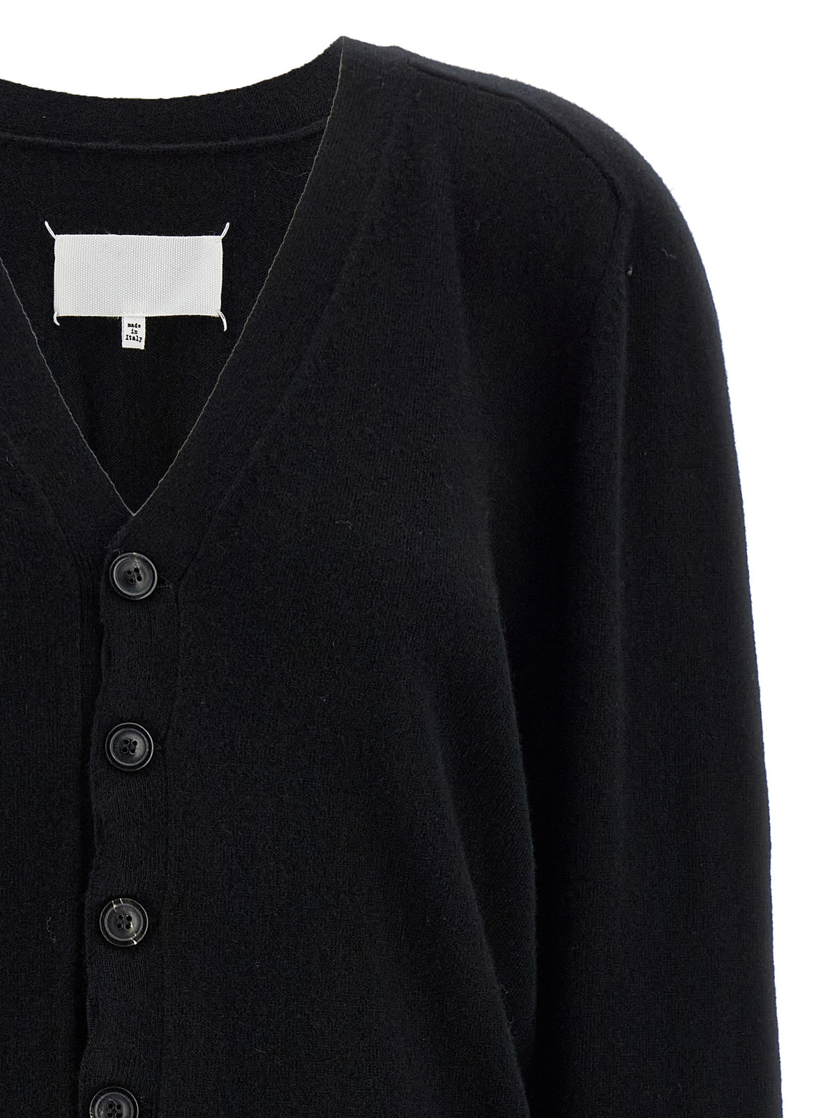 Black Wool Cardigan