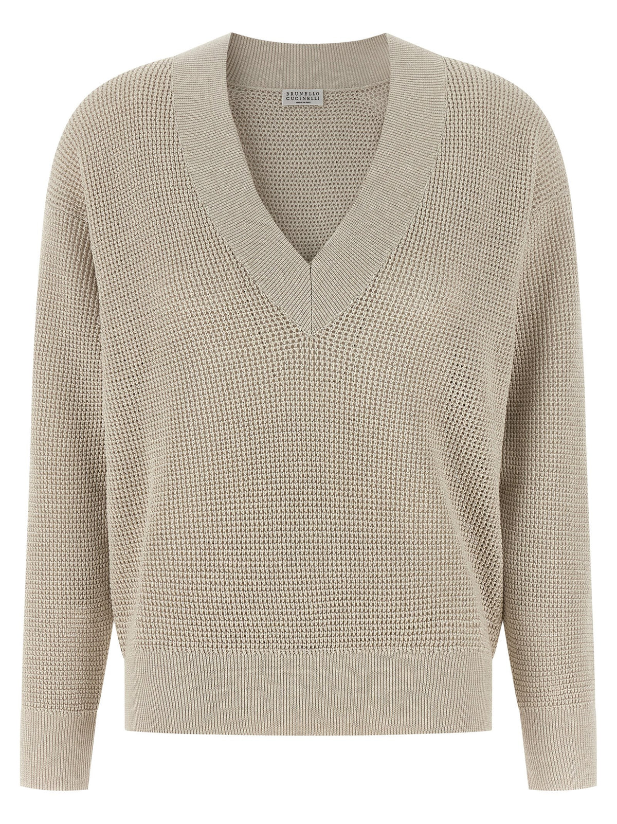 Beige Cotton Cardigan