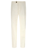 White Cotton Casual Pants