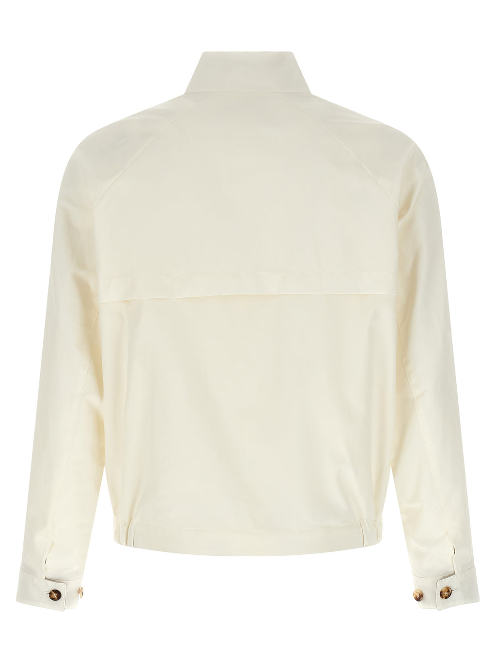 White Cotton Full-Length Jacket