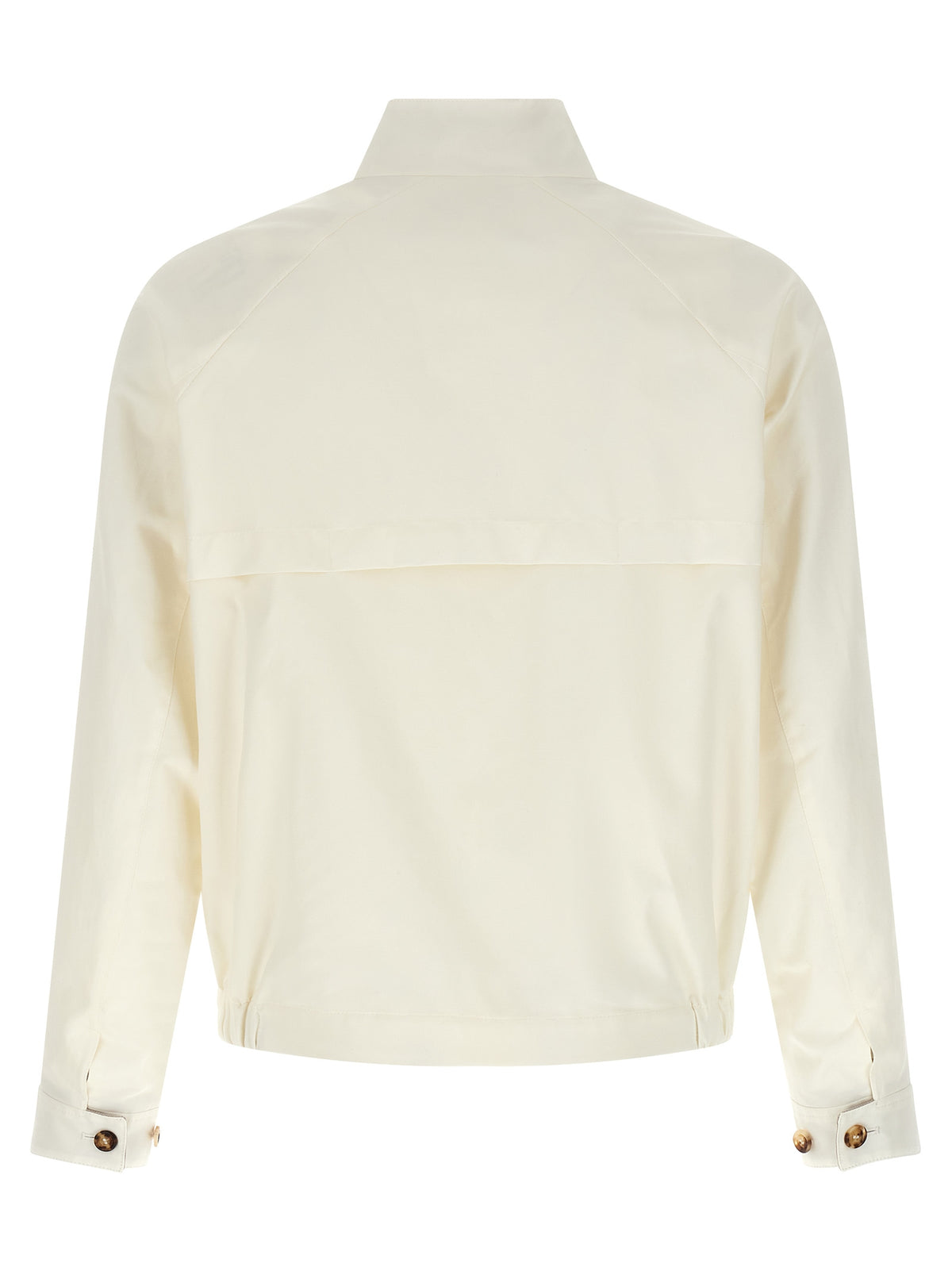 White Cotton Full-Length Jacket