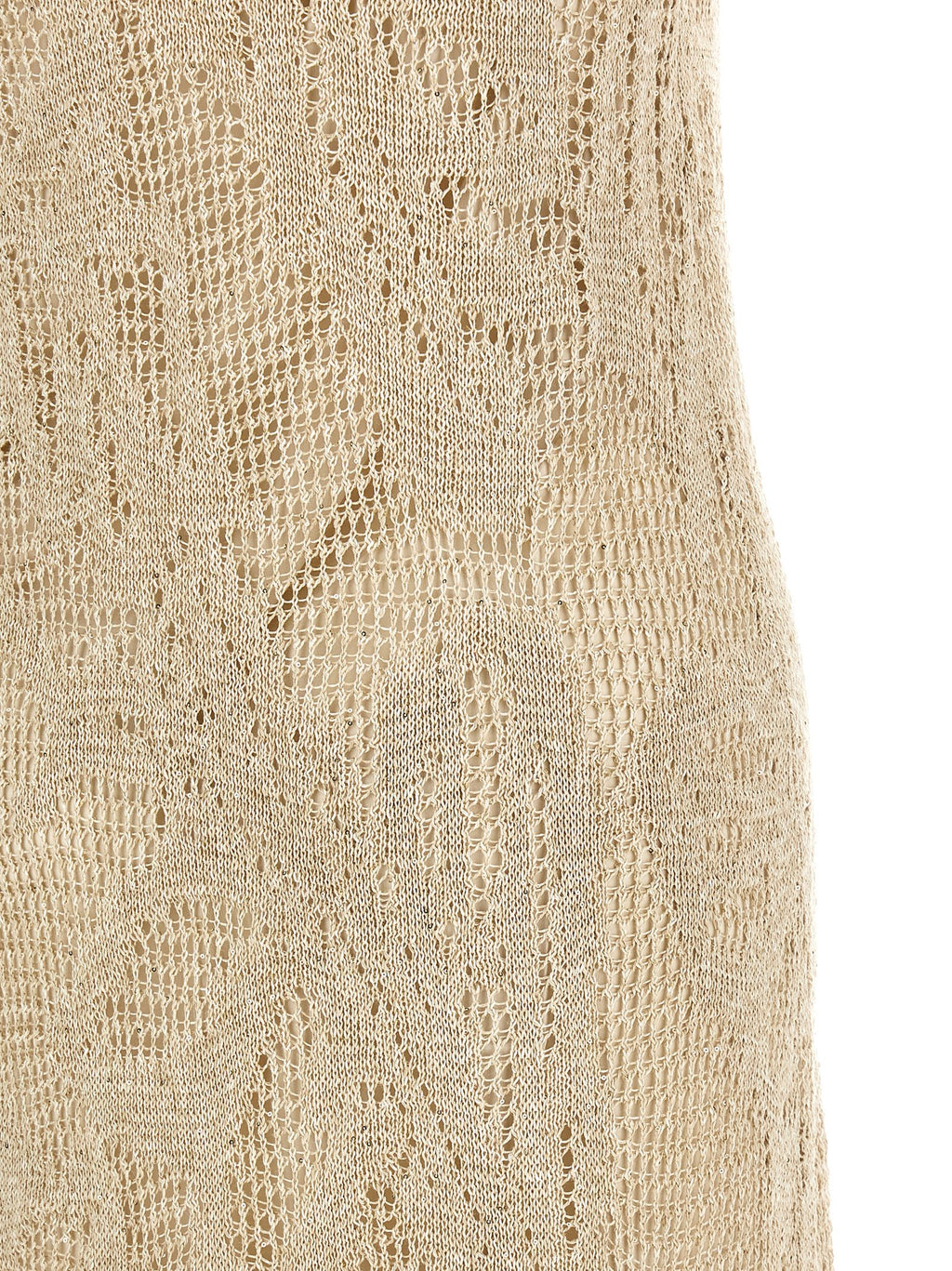Beige Linen Long Dress