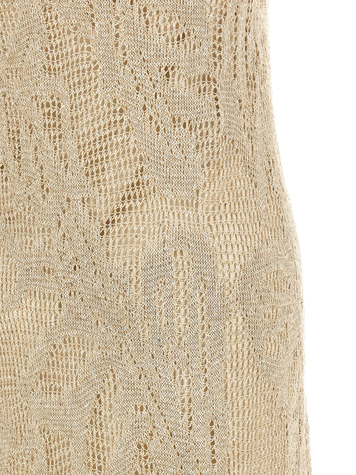 Beige Linen Long Dress