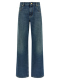 Blue Cotton Jeans Denim