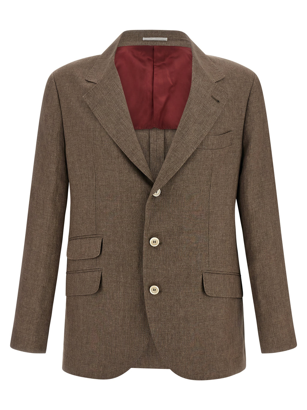 Brown Linen Blazer