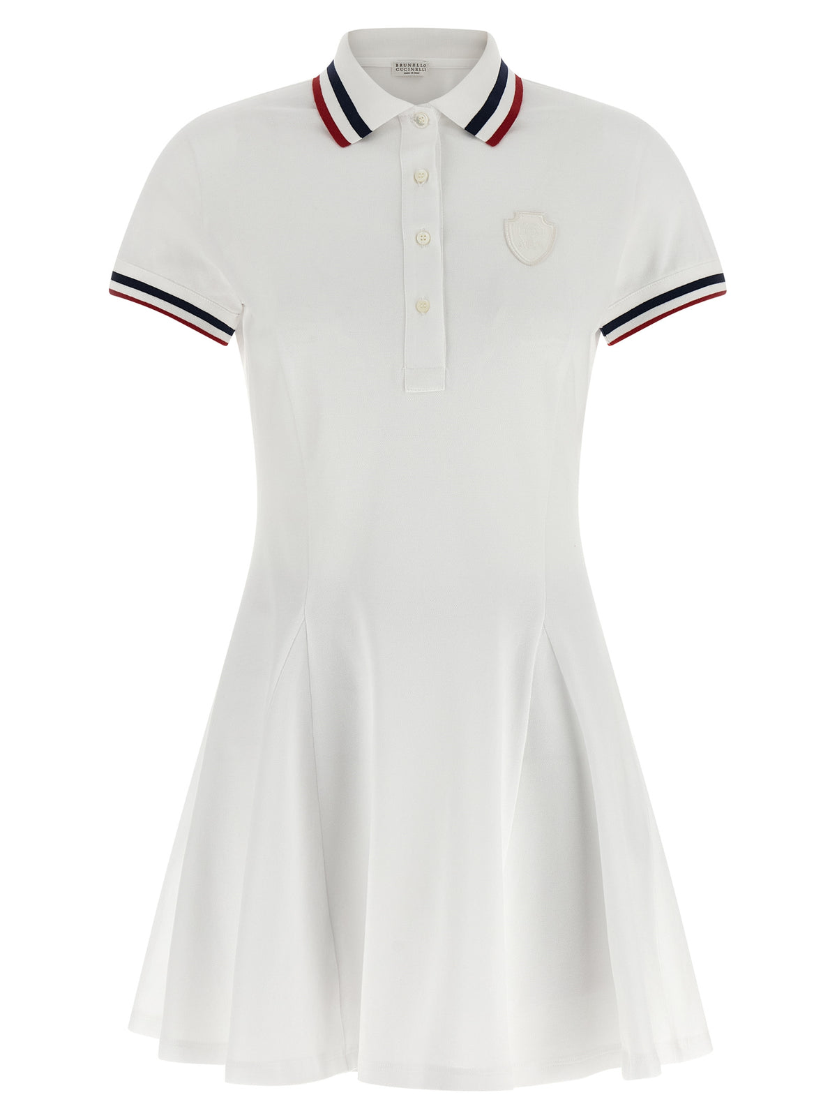 White Cotton Short Dress