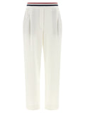 White Cotton Joggers (Workout Pants)