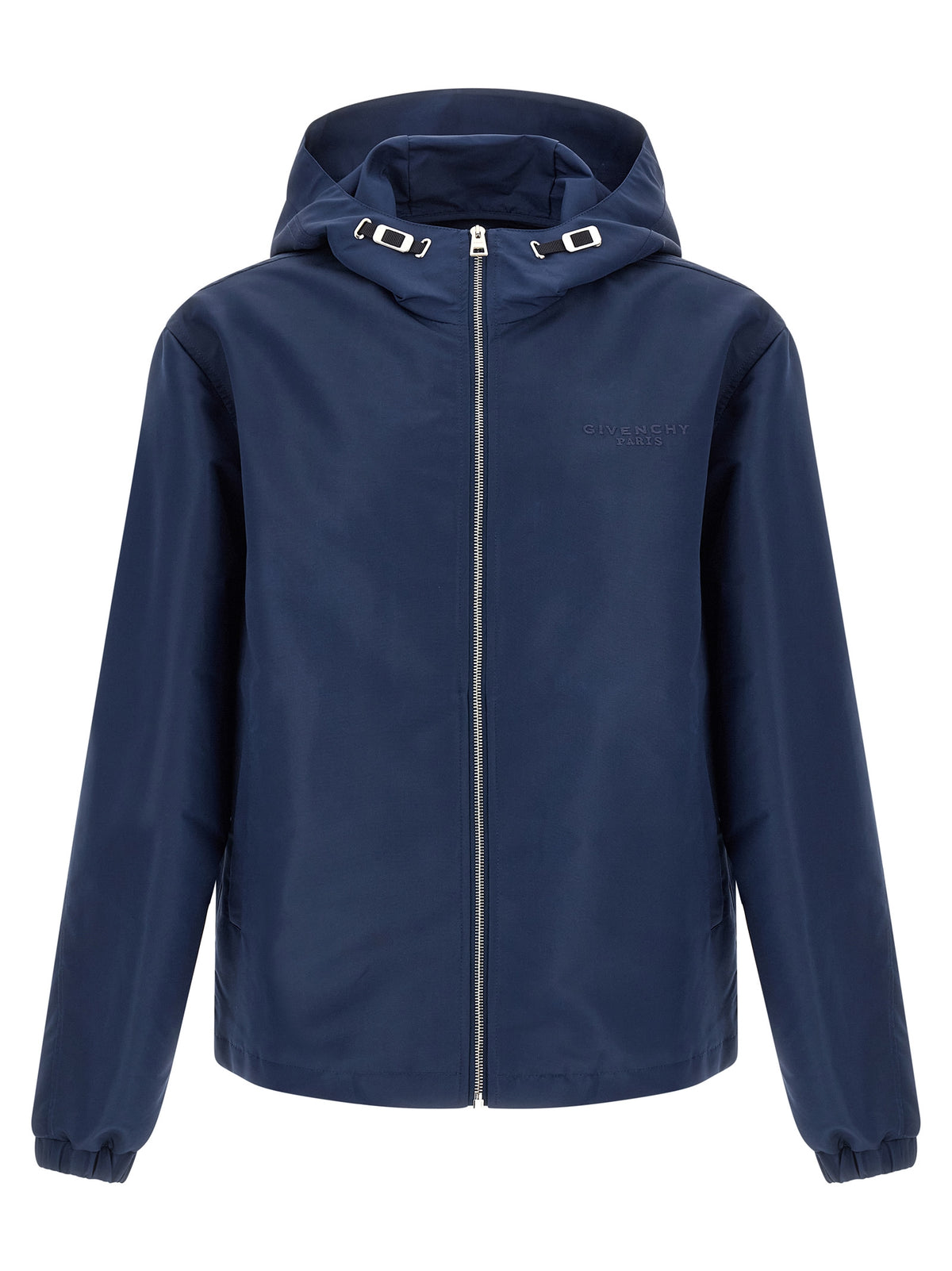 Blue Polyester Shell Jacket