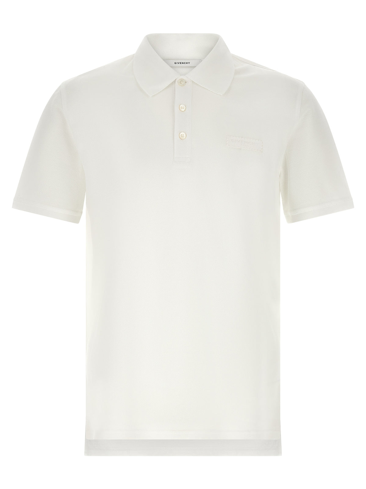 White Cotton Polo Shirt