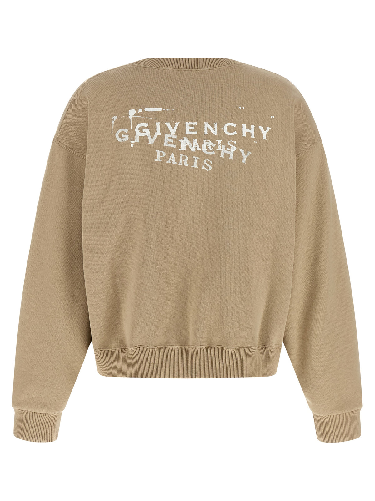Beige Cotton Sweatshirt