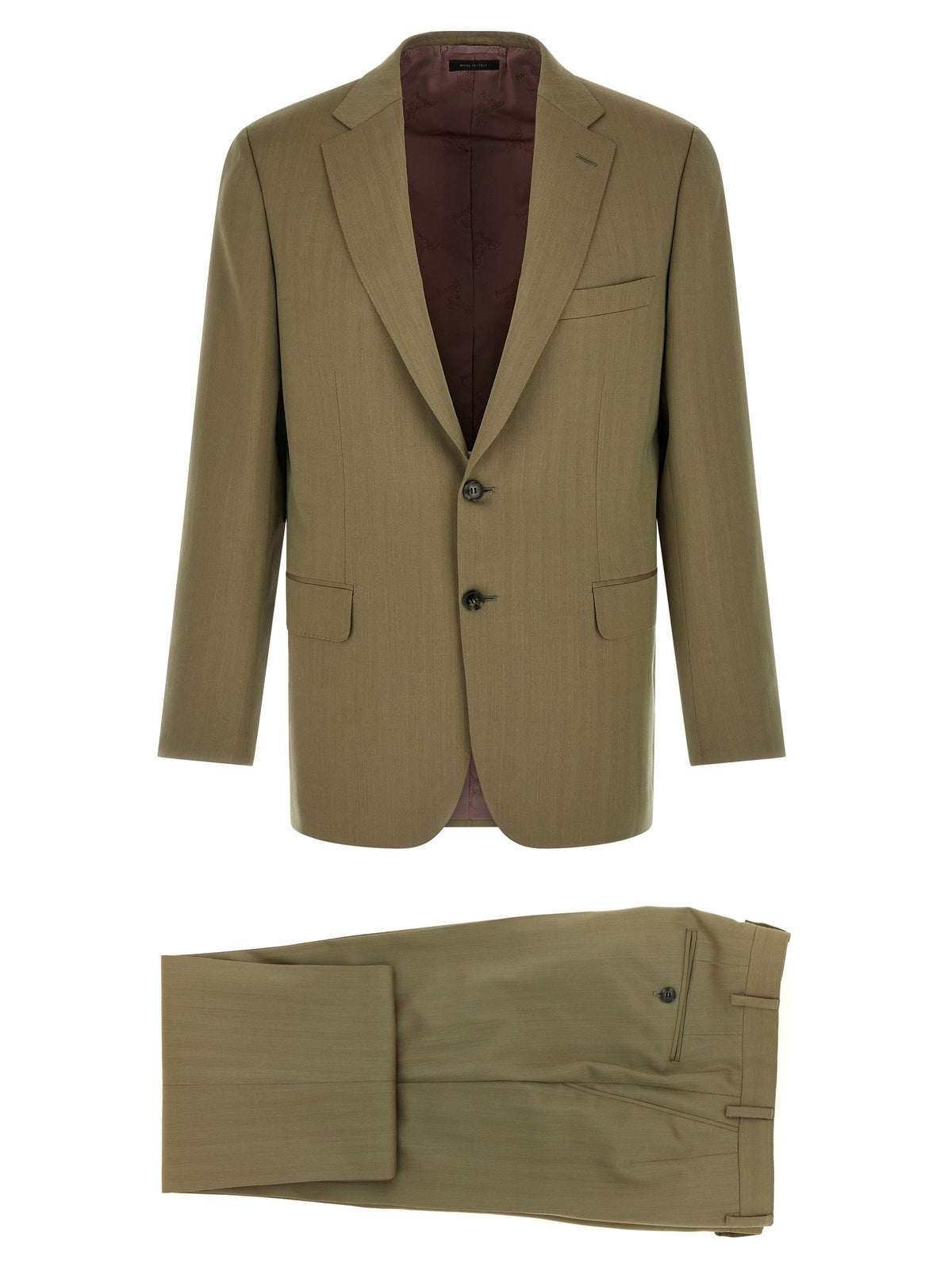 Bicolor Wool Two-Piece Suit