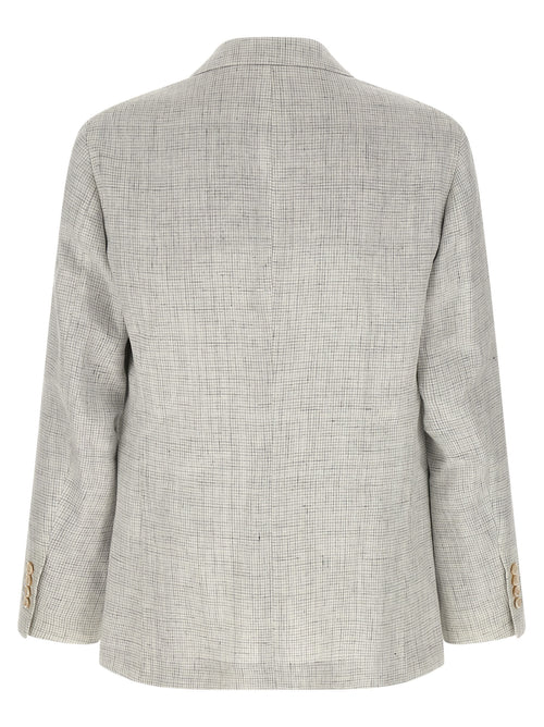 Beige Linen Blazer
