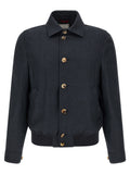 Blue Sisal Biker Jacket