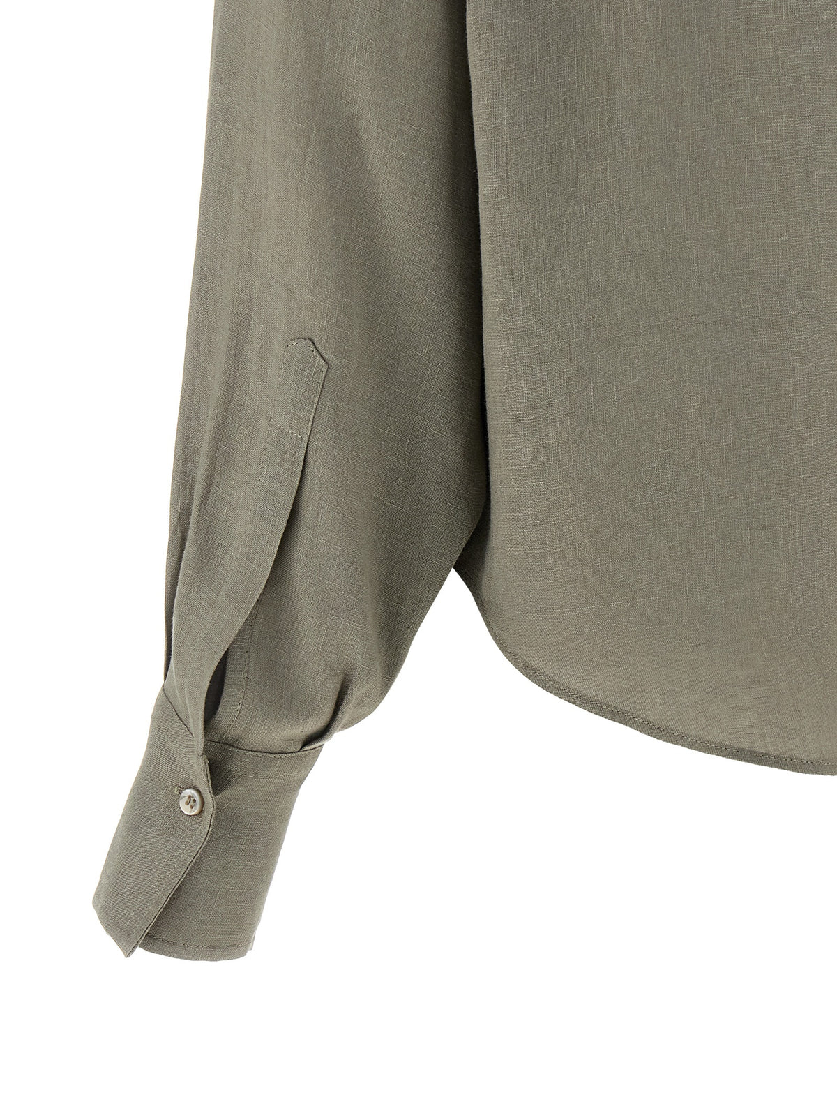 Bicolor Linen Blouse