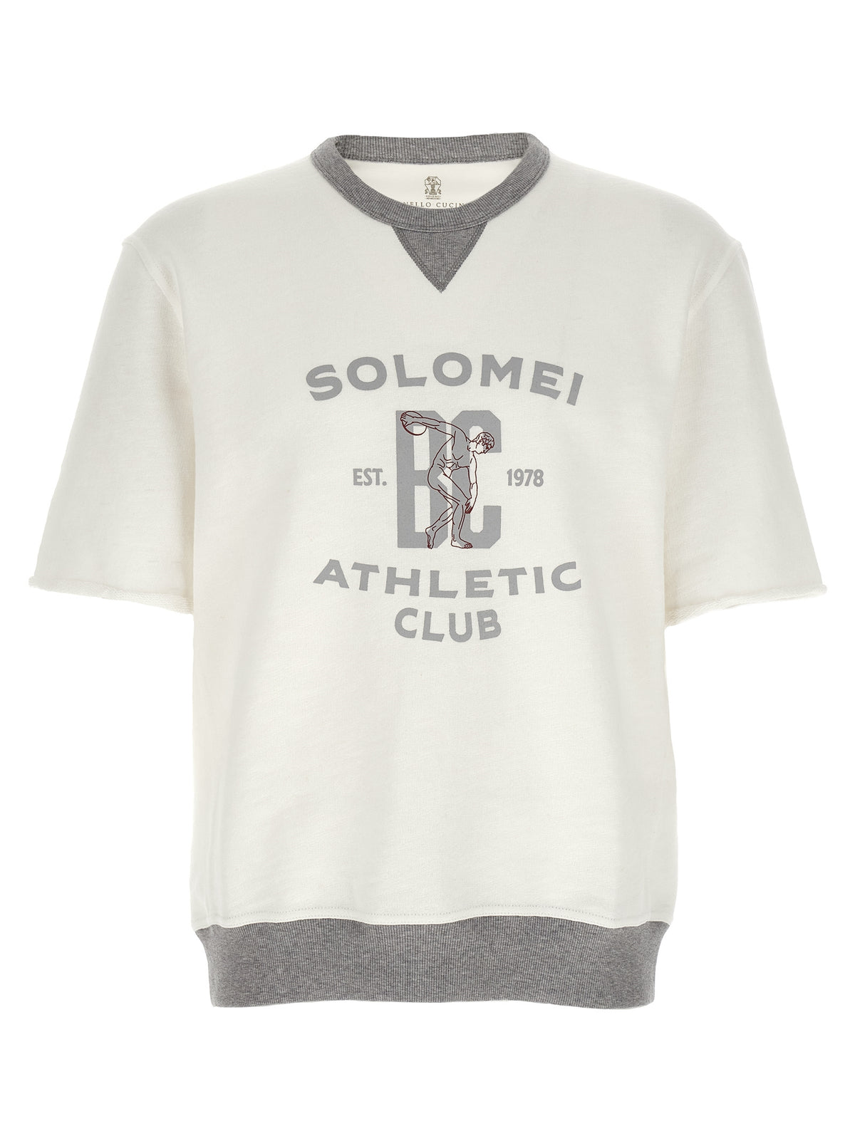 White Cotton Sweatshirt