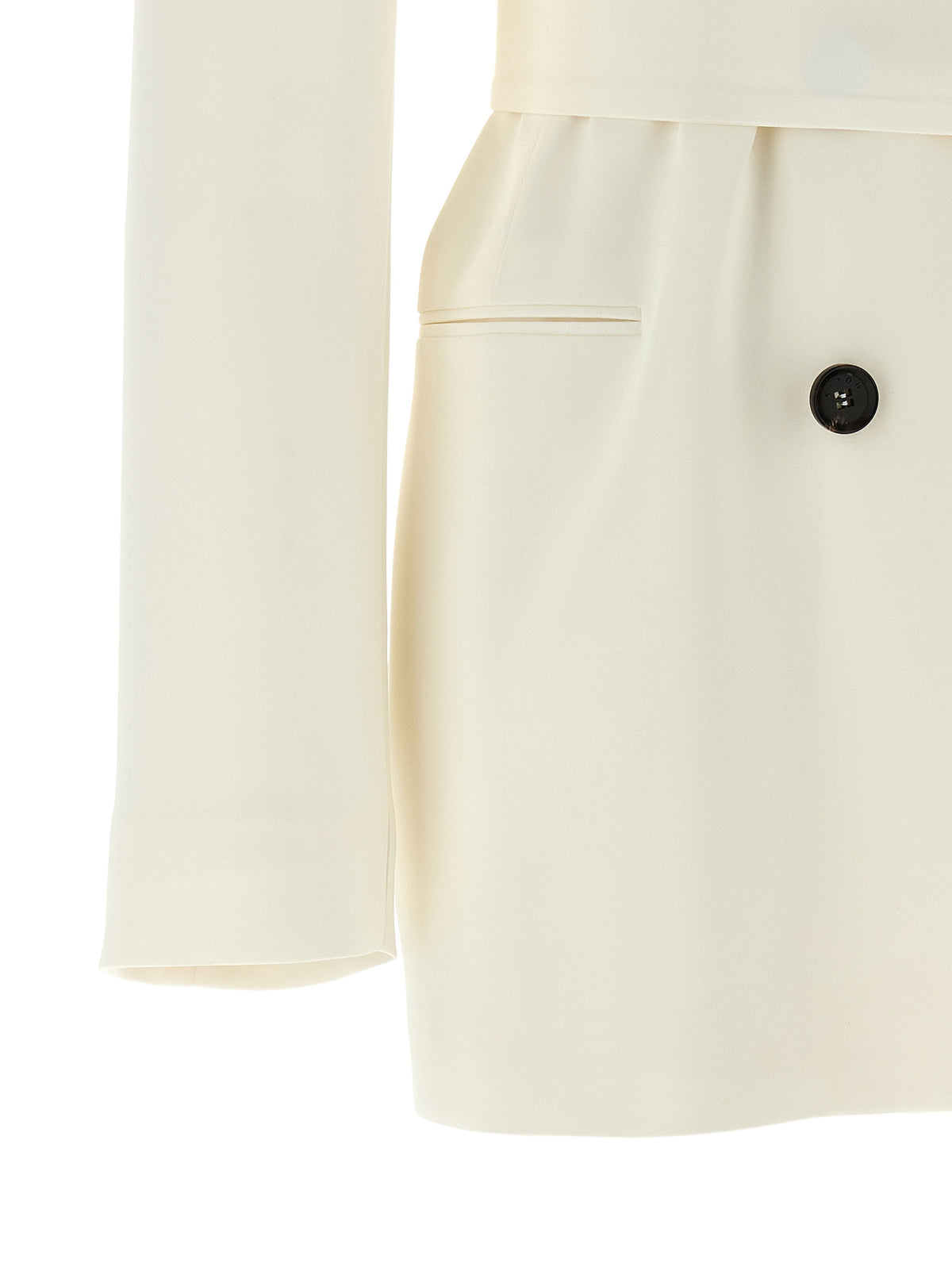 White Silk Blazer